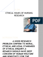Ethical Issues in Nursing Research