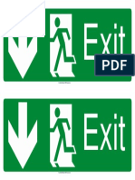 08 Safety Poster - Exit (Down) PDF