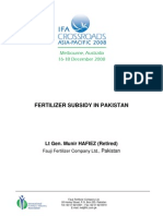 Fertilizer Subsidy in Pakistan: LT Gen. Munir HAFIEZ (Retired)