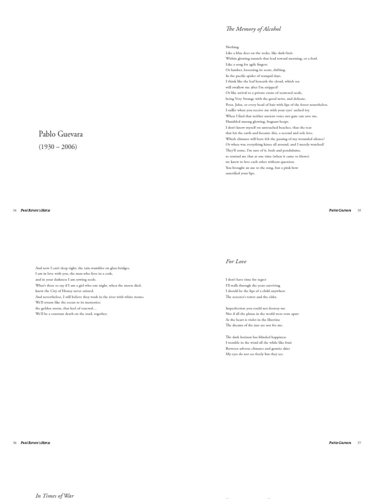 Peruvian Poetry: Voices of Love and War | PDF | Nature