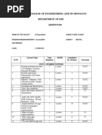 St. Peter'Scollege of Engineeering and Technology Department of Eee Lesson Plan