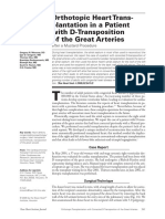 Orthotopic Heart Trans-Plantation in A Patient With D-Transposition of The Great Arteries