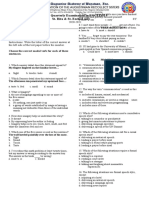 First Quarterly Examination in ENGLISH 9 St. Rita & St. Ezekiel Only