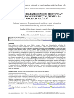 Arte y Memoria Expresiones de Resistenci PDF