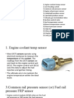 Sensors & Valves Involved in Engine