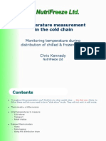 Temperature Measurement in The Cold Chain: Monitoring Temperature During Distribution of Chilled & Frozen Foods