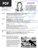 Download Michelle Dennis Creative ENERGY Yoga Resume NYC by Michelle Dennis SN48014293 doc pdf
