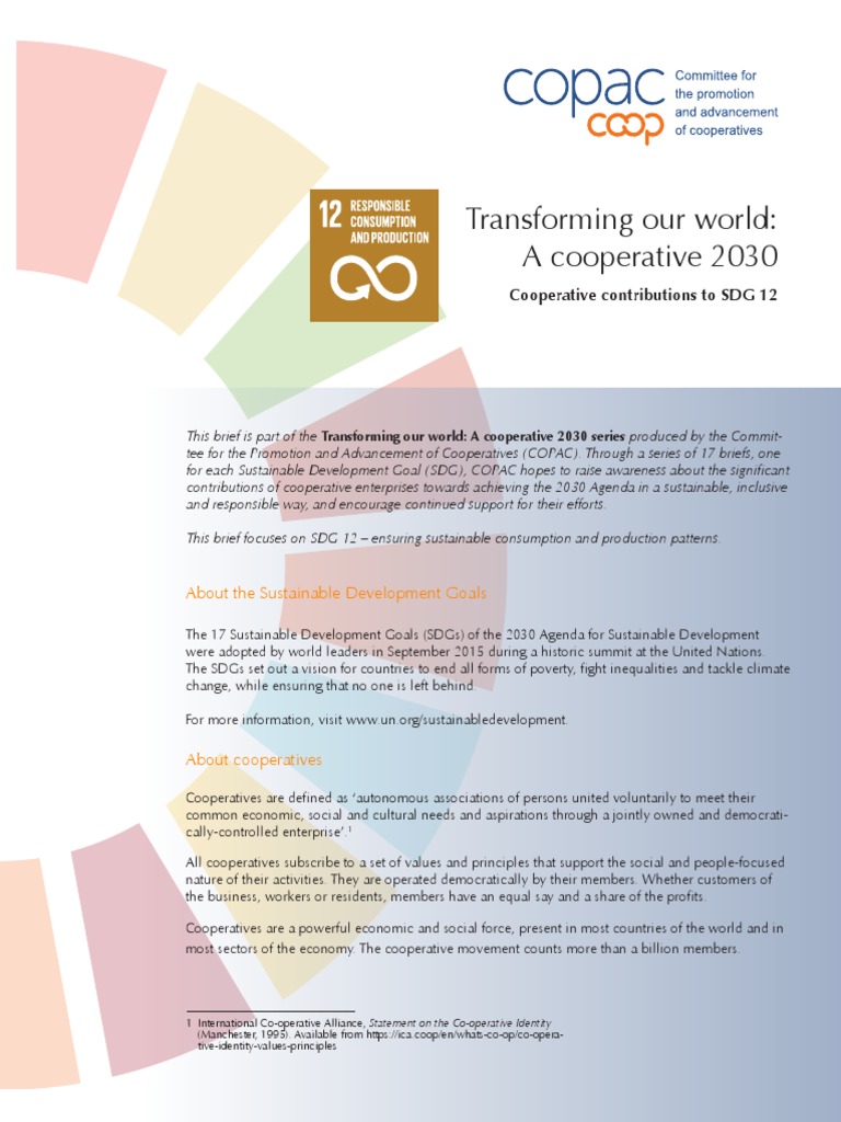 Coop Pdf Pdf Cooperative Sustainability