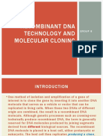 Recombinant DNA Technology and Molecular Cloning