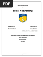 Social Networking: Project Report