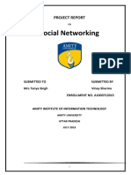 Social Networking: Project Report