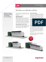 MV Solution Up To 3825 kVA at 1000 VDC: Medium Voltage Inverter Station, Customized Up To 3.83 Mva