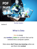 Week II - Data Representation and Number System