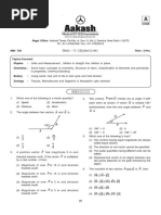Aakash AIATS-1 Answer Key | PDF