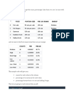 Video Notebook: Food Portion Size Per 100 Grams Energy