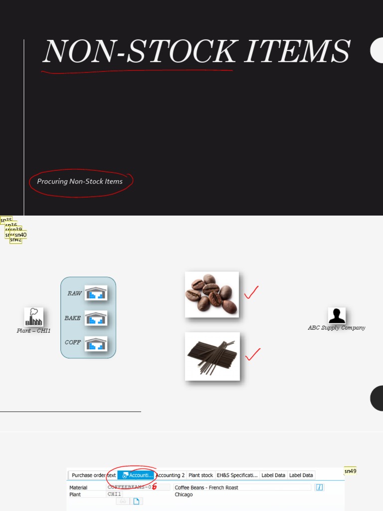 Understanding Non-Stock Items in SAP | PDF