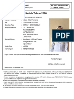 Kartu Peserta KIP Kuliah 2020 1 PDF