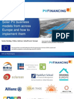 Solar PV Business Models From Across Europe and How To Implement Them