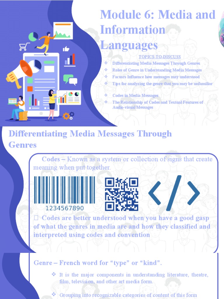 MIL-L6 (Media and Information Languages) | PDF | Genre | Mass Media