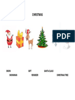 Christmas: Snow Gift Santa Claus Snowman Reindeer Christmas Tree
