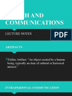 Speech and Communications Lecture POWERPOINT