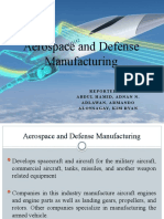 Aerospace and Defense Manufacturing: Reported By: Abdul Hamid, Adnan N. Adlawan, Armando Alonsagay, Kim Ryan