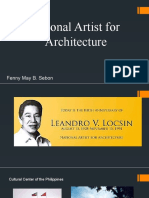 National Artist in Architechture