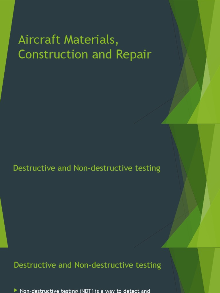Non-Destructive Testing in Aviation | PDF | Nondestructive Testing ...