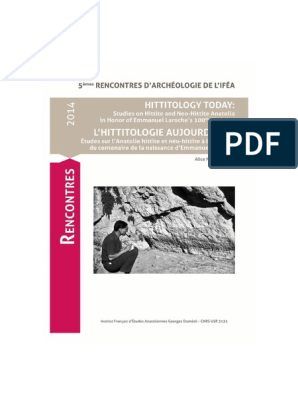 Stusies On Hittite and Neo-Hittite PDF | PDF | Hittites | Langues