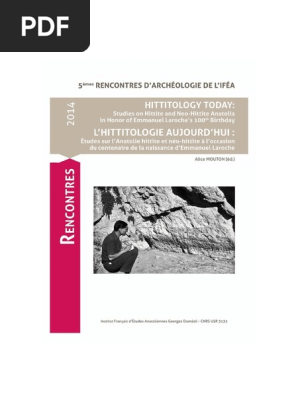 Stusies On Hittite and Neo-Hittite PDF | PDF | Hittites | Langues