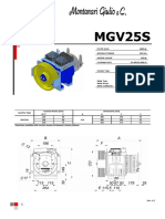 MGV25S: Gearless Type Traction Sheave (MM) Dimensions (MM) Ø D F A B C E MGV25S