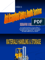 Topic 07 - MATERIALS SAFE HANDLING & STORAGE