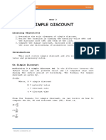 M111 Simple Discount Calculations