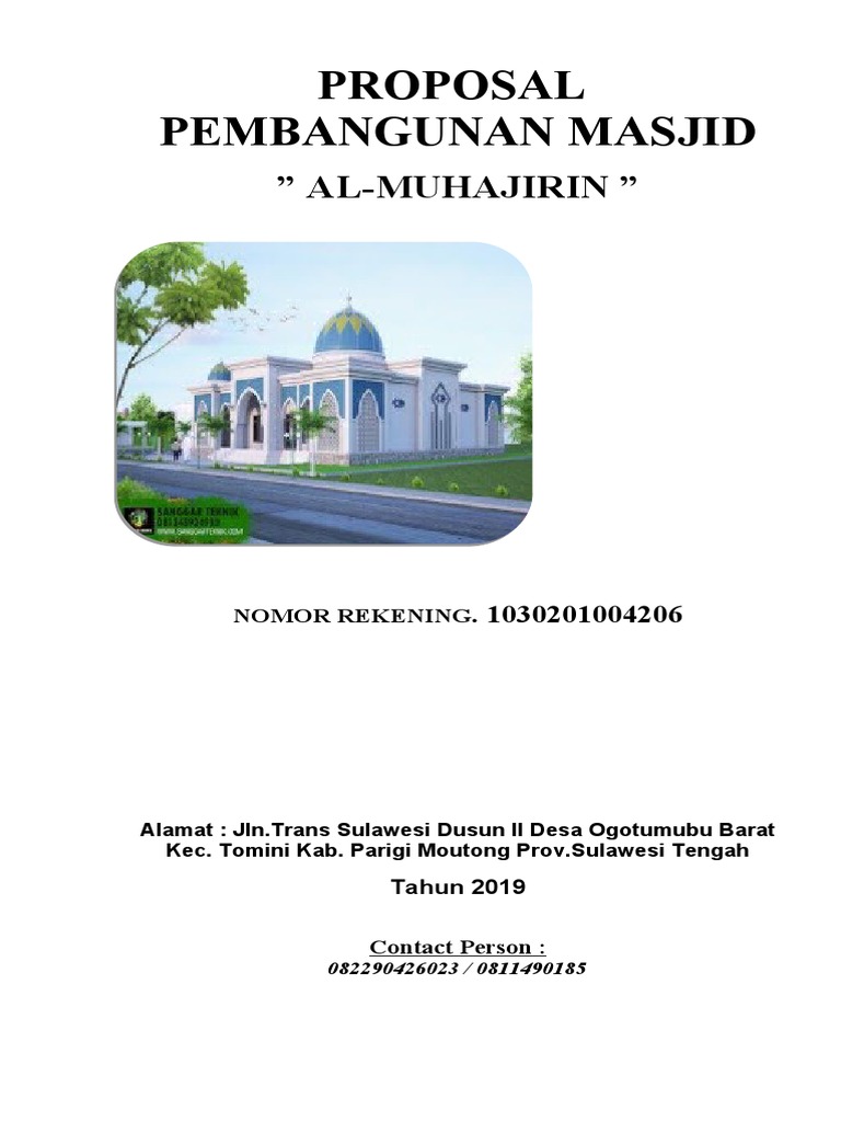 Proposal Masjid Al Ikh As | PDF