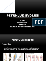 Nirman Gani (431418079) Petunjuk Evolusi