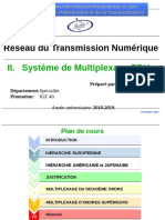 Réseau Du Transmission Numérique: II. Système de Multiplexage PDH