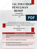 Pemeriksaan Rectal Toucher Dan Penulisan Resep