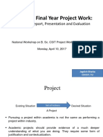 Report Writing Presentation Evaluation Guidelines For BSC CSIT Project