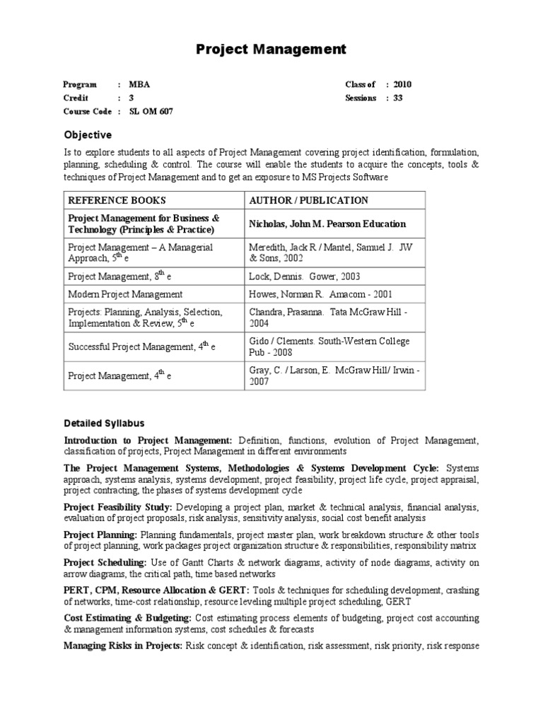 Project Management | PDF | Business | Art