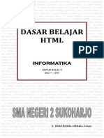 Dasar Belajar HTML