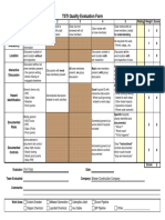 TSTI Quality Evaluation Form: For Understanding Without All Required