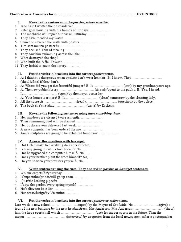 Passive And Causative Ellipsis Linguistic Morphology
