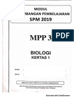 Biologi K1 Percubaan SPM Terengganu Mpp3 2019 - Soalan PDF