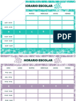 Horario Escolar PDF