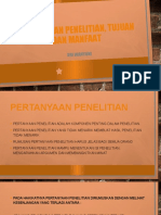 PERTANYAAN Penelitian - Tujuan Dan Manfaat