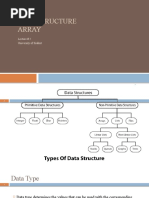 Data Structure Array: Lecture # 2 University of Sialkot