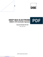 Deep Sea Electronics PLC: DSE331 ATS Controller Operators Manual