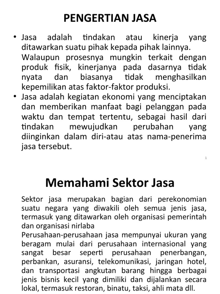 Memahami Jasa: Pilar Utama Kehidupan Modern dan Ekonomi 