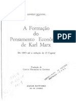 Ernest Mandel - A formacao do pen samento econômico de Karl Marx