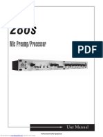 Mic Preamp/Processor: User Manual